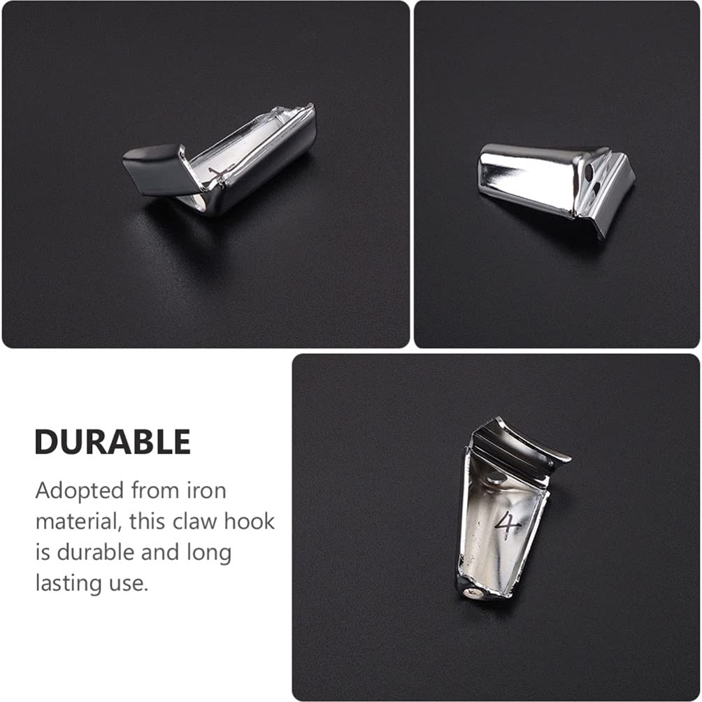 2Pcs Heavy Duty Bass Drum Claw Hooks - Durable Metal Drum Parts & Percussion Accessories for Drum Set Maintenance and Replacement - Perfect for Drum Kits, Marching Bands, and Music Performances