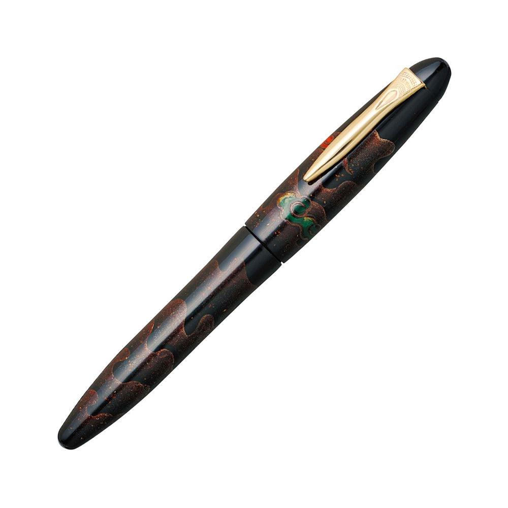 Premium Platinum Fountain Pen - Izumo 18K Gold Nib with Yakumo Urushi Lacquer for Elegant Writing, Calligraphy & Gift Giving
