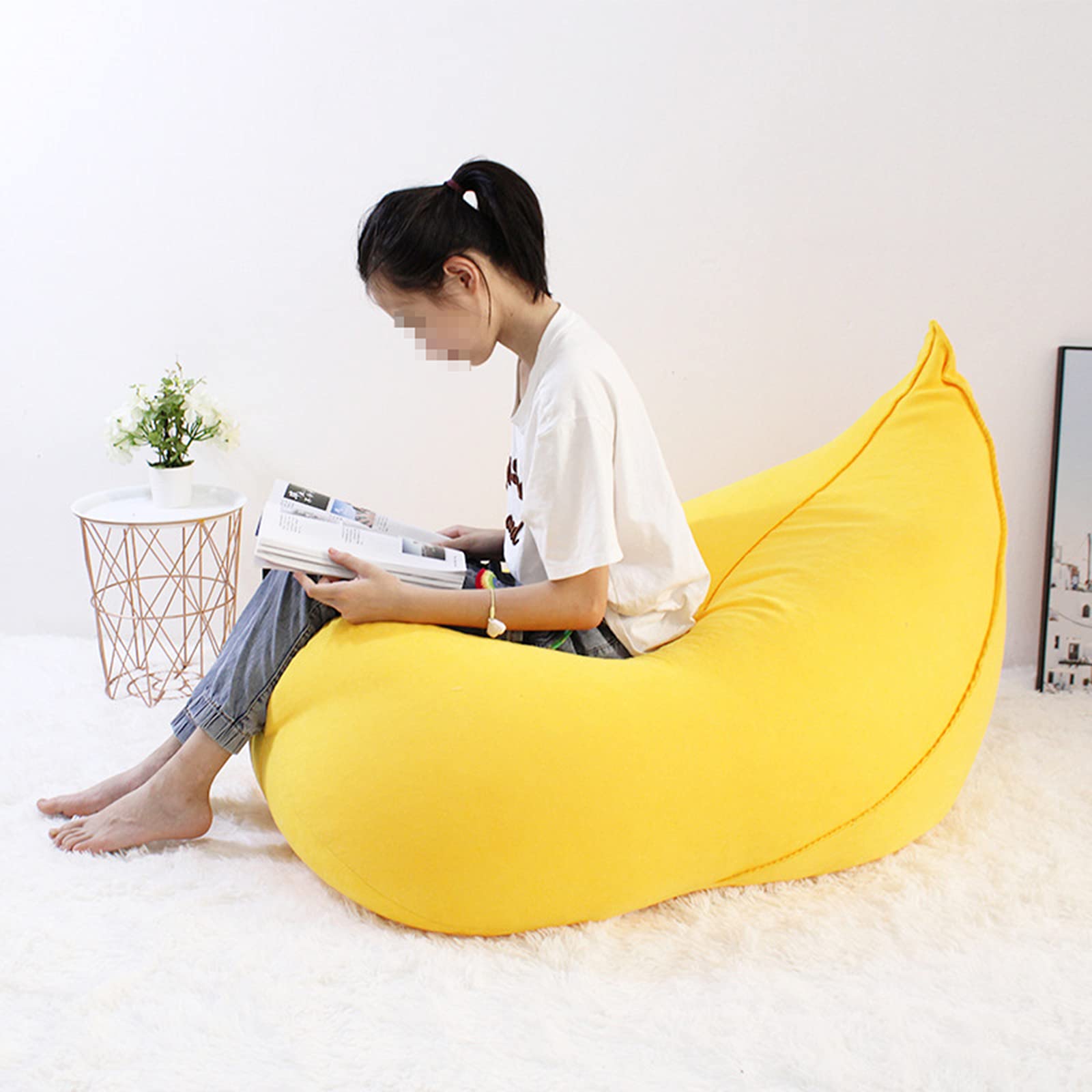 Soft Bean Bag Chair Cover - Storage Toy Organizer for Adults & Kids | Gaming & Lazy Sofa Bean Bag Cover (No Filling Included) - Perfect for Playrooms, Bedrooms & Game Rooms
