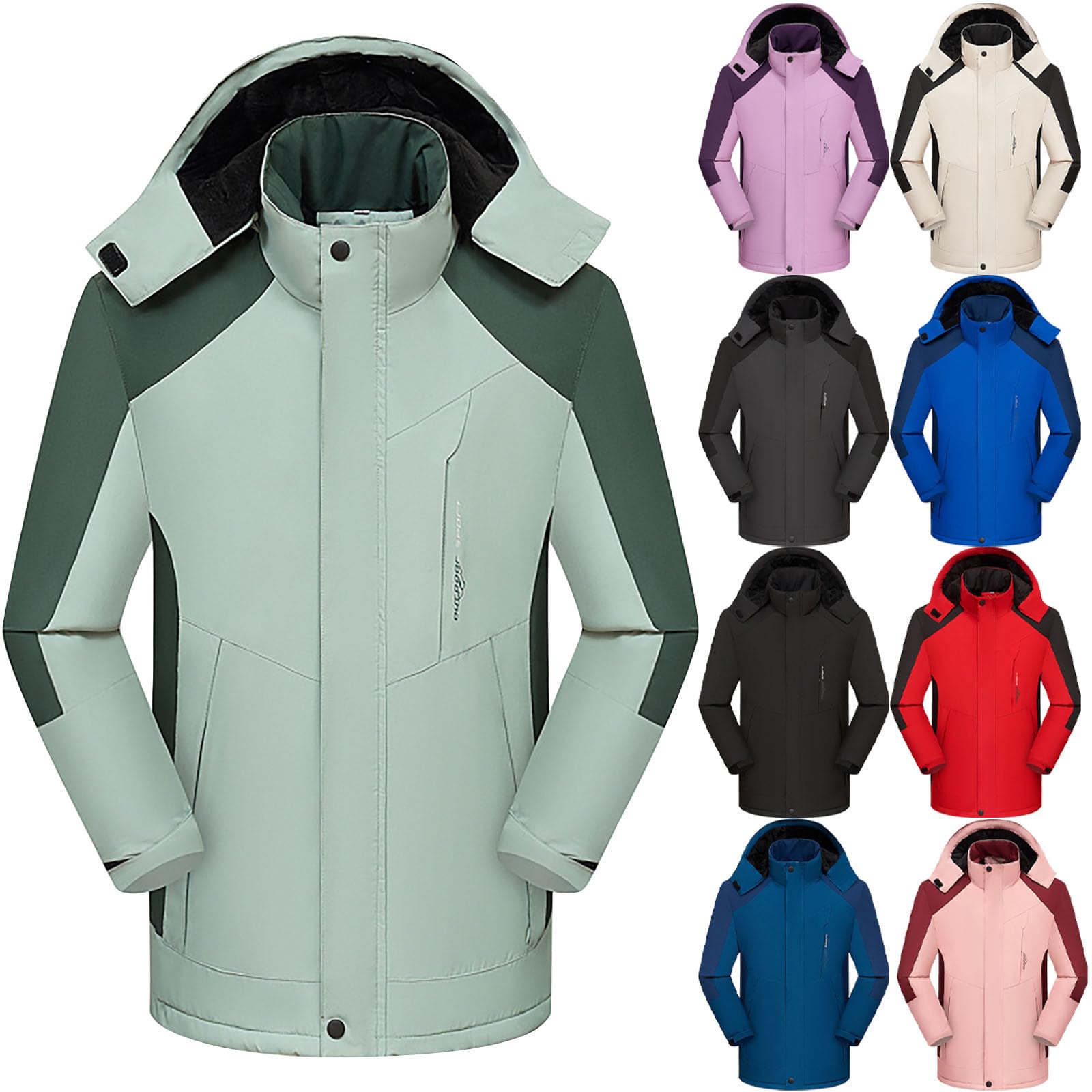 Women's Winter Snow Jacket - Waterproof Windbreaker for Hiking & Outdoor Activities