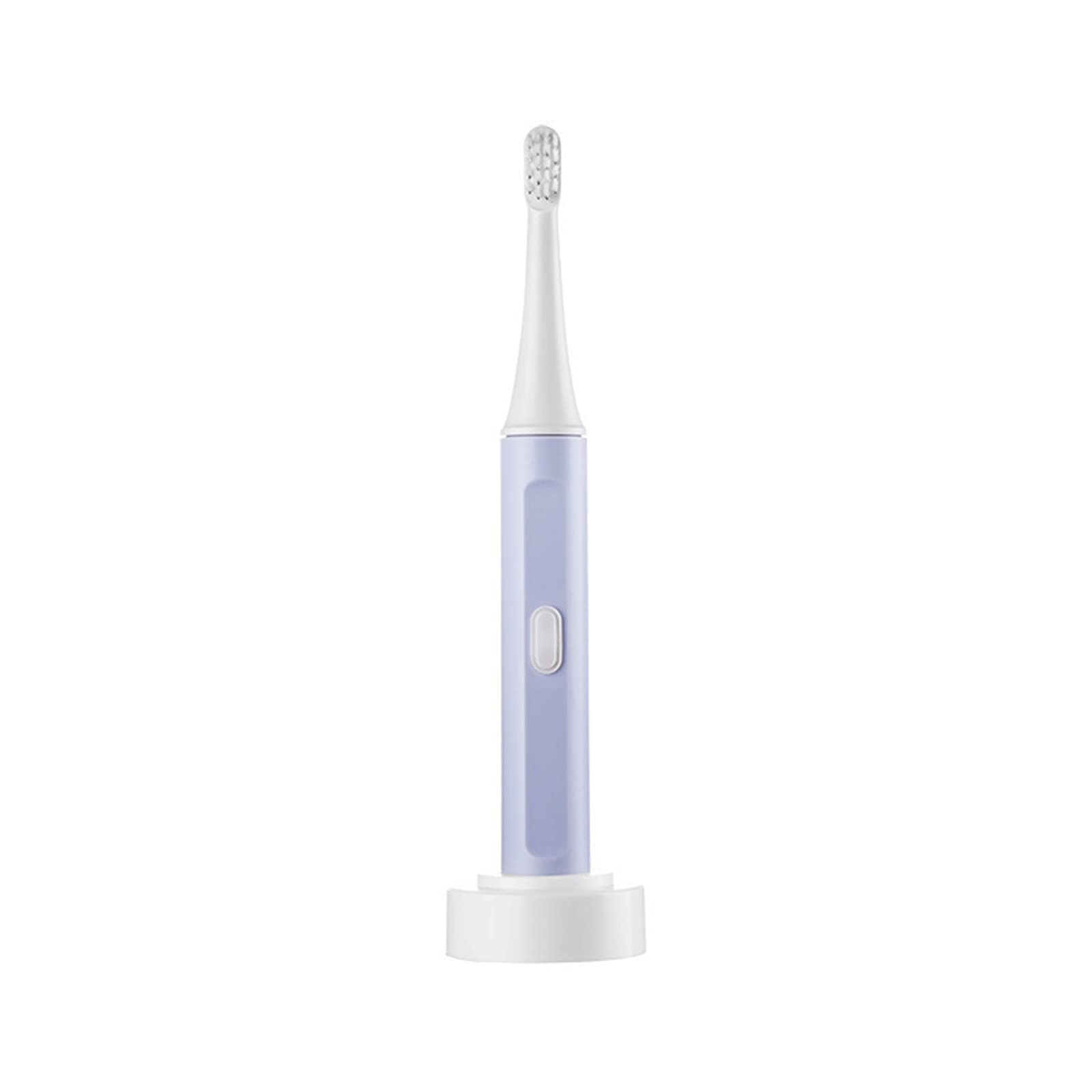 Electric Toothbrush for Adults - Rechargeable Sonic Toothbrush with 2 Soft Bristle Brush Heads, Waterproof & Travel-Friendly - Perfect for Home, Travel & Daily Oral Care (Purple)