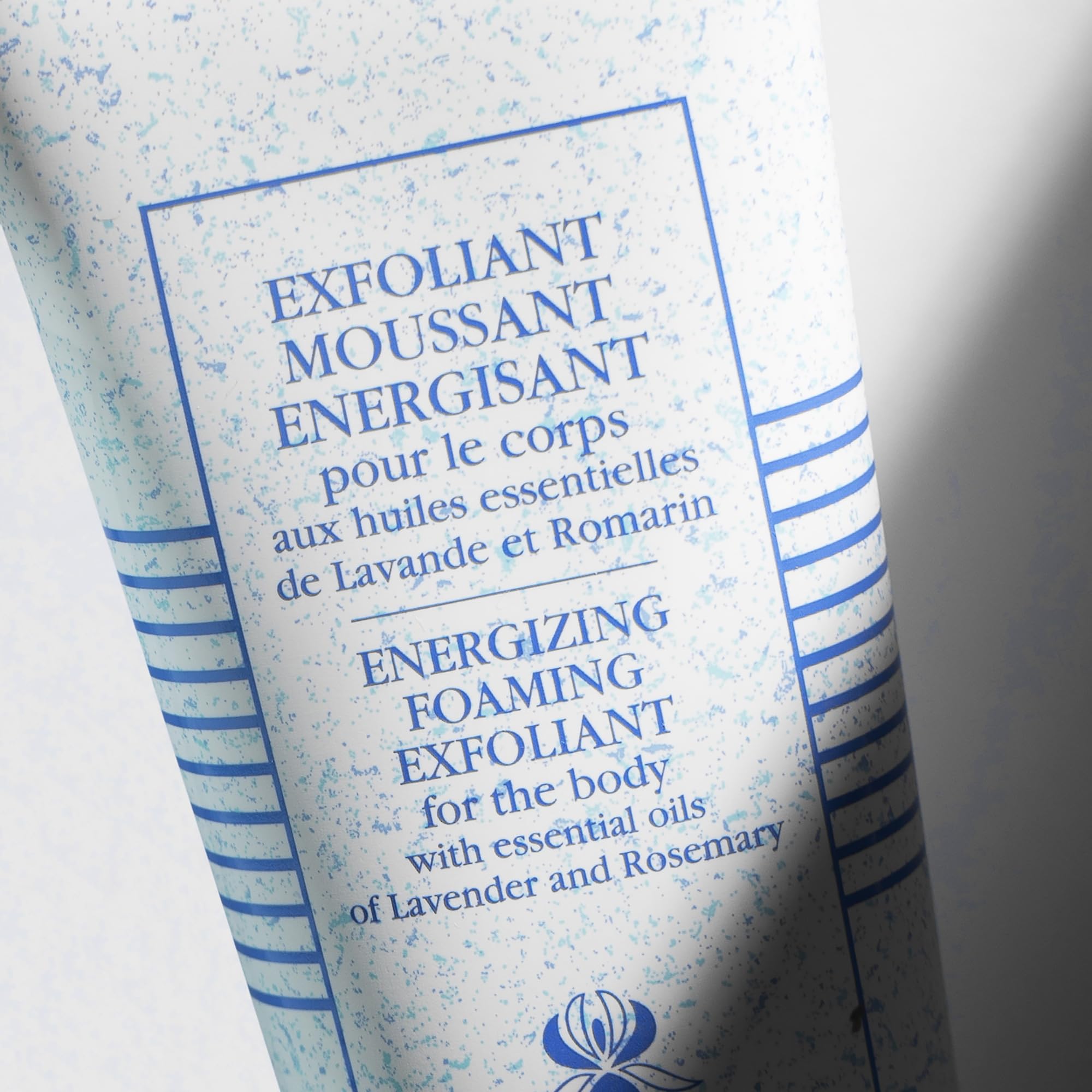 Sisley Paris Energizing Foaming Exfoliating Body Wash & Scrub - 200mL - Lavender & Rosemary Essential Oils - Gentle for All Skin Types - Perfect for Shower & Spa Relaxation