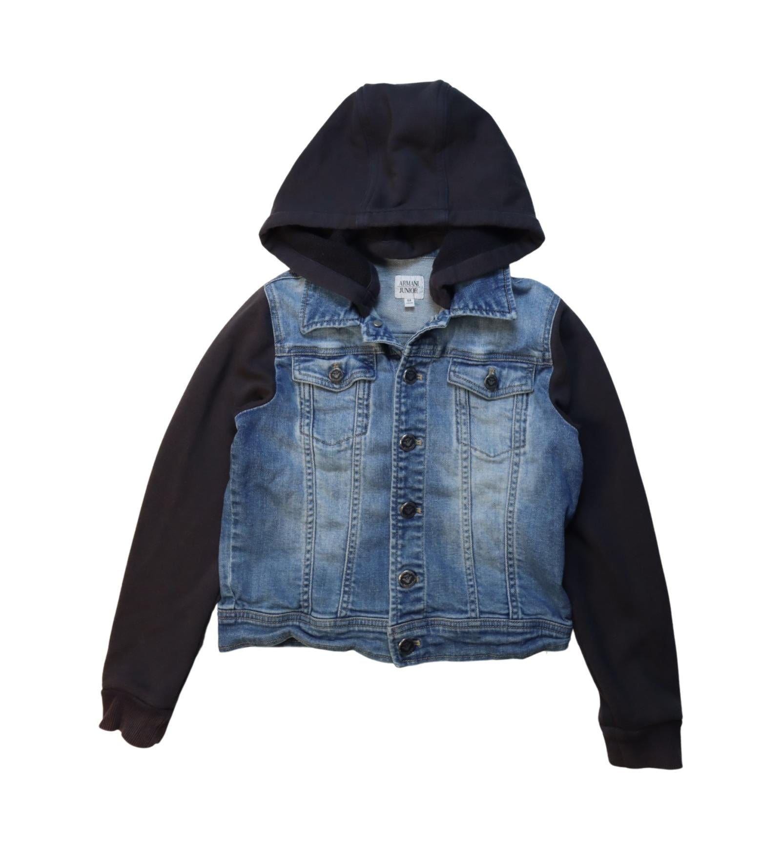 Armani Lightweight Jacket for Men - Waterproof Windbreaker with Hood - Perfect for Outdoor Activities, Travel & Casual Wear (Size 8Y)