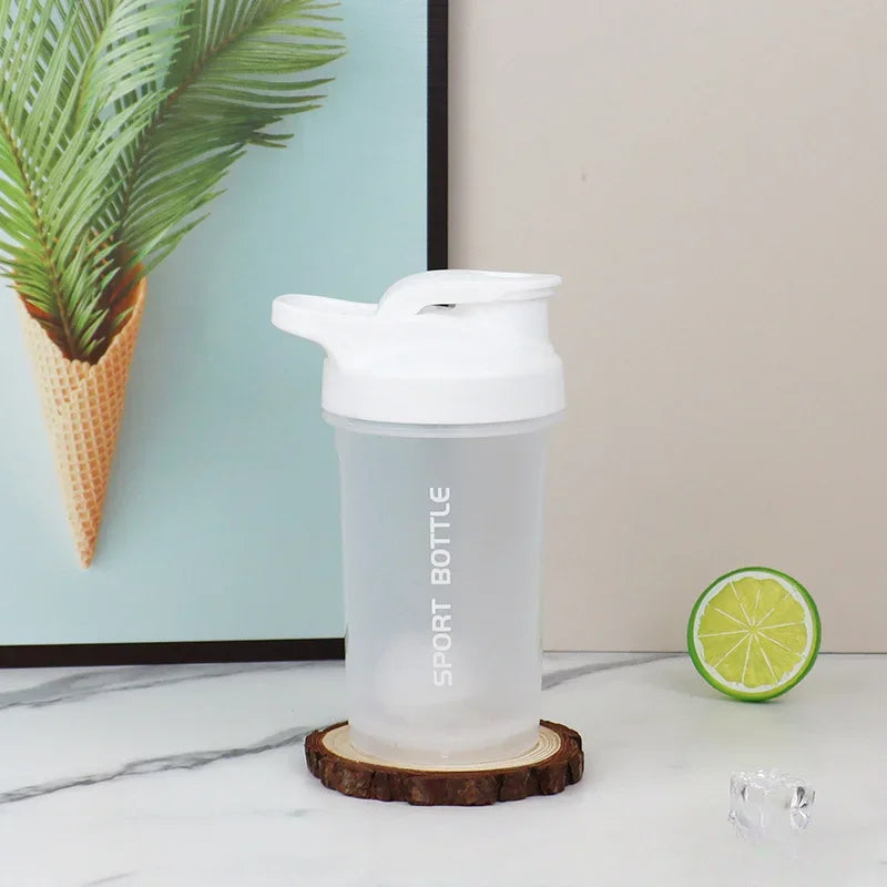 300ml Portable Leak Proof Protein Shaker Bottle - Gym & Outdoor Fitness Water Bottle with Measuring Scale for Protein Powder & Supplements | Perfect for Workouts, Running & Sports Nutrition