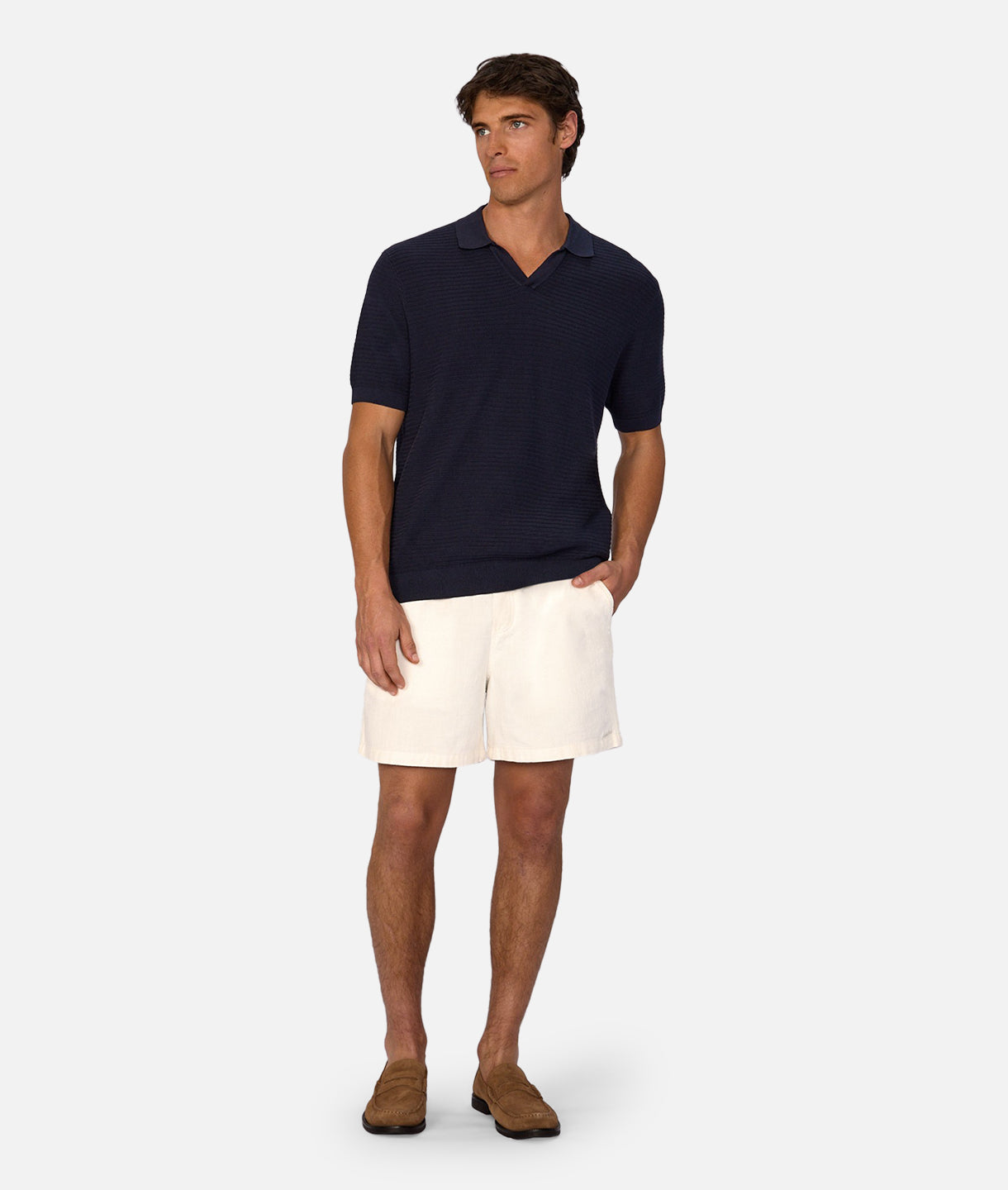 Alicante Polo Shirt for Men - Classic Mid Navy Blue Cotton Casual Wear | Perfect for Golf, Office & Outdoor Activities