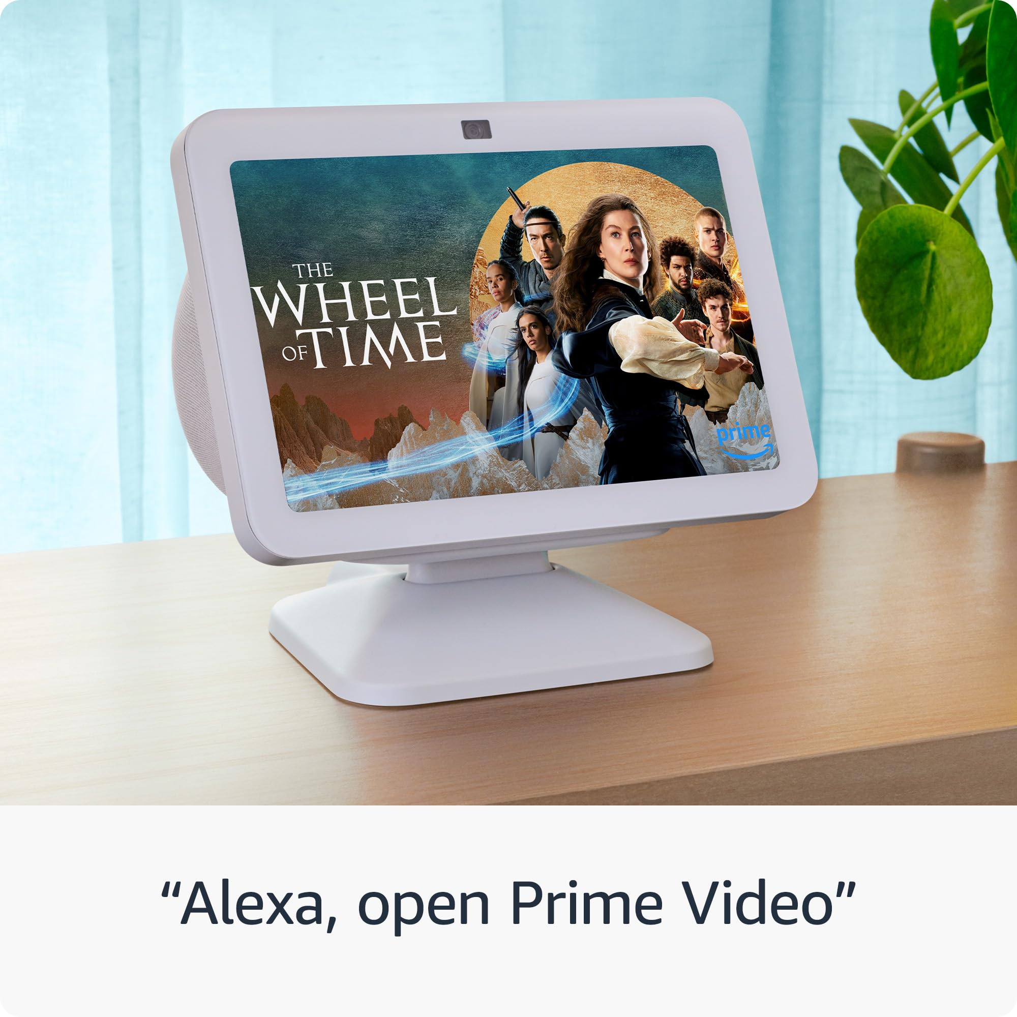 Echo Show 8 (3rd Gen, 2023) Smart Display with Adjustable Stand & USB-C Charging - Charcoal | Hands-Free Video Calls, Smart Home Control, and Entertainment Hub