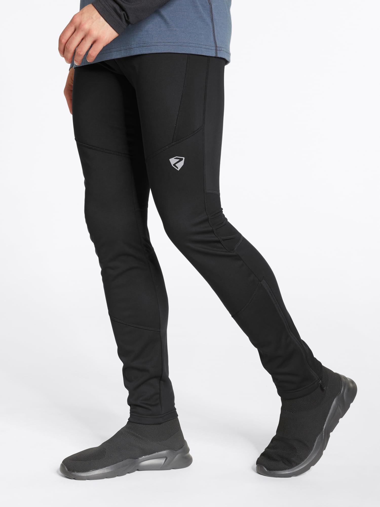 Ziener Nataniel Men's Softshell Pants - Windproof, Stretchable, PFC-Free Cross-Country Ski Trousers for Outdoor Sports & Winter Activities