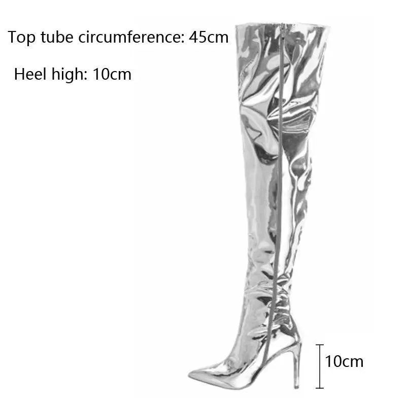 Stylish Pointed Toe Women's Knee High Boots - Fashionable & Comfortable for Winter, Office & Evening Outfits