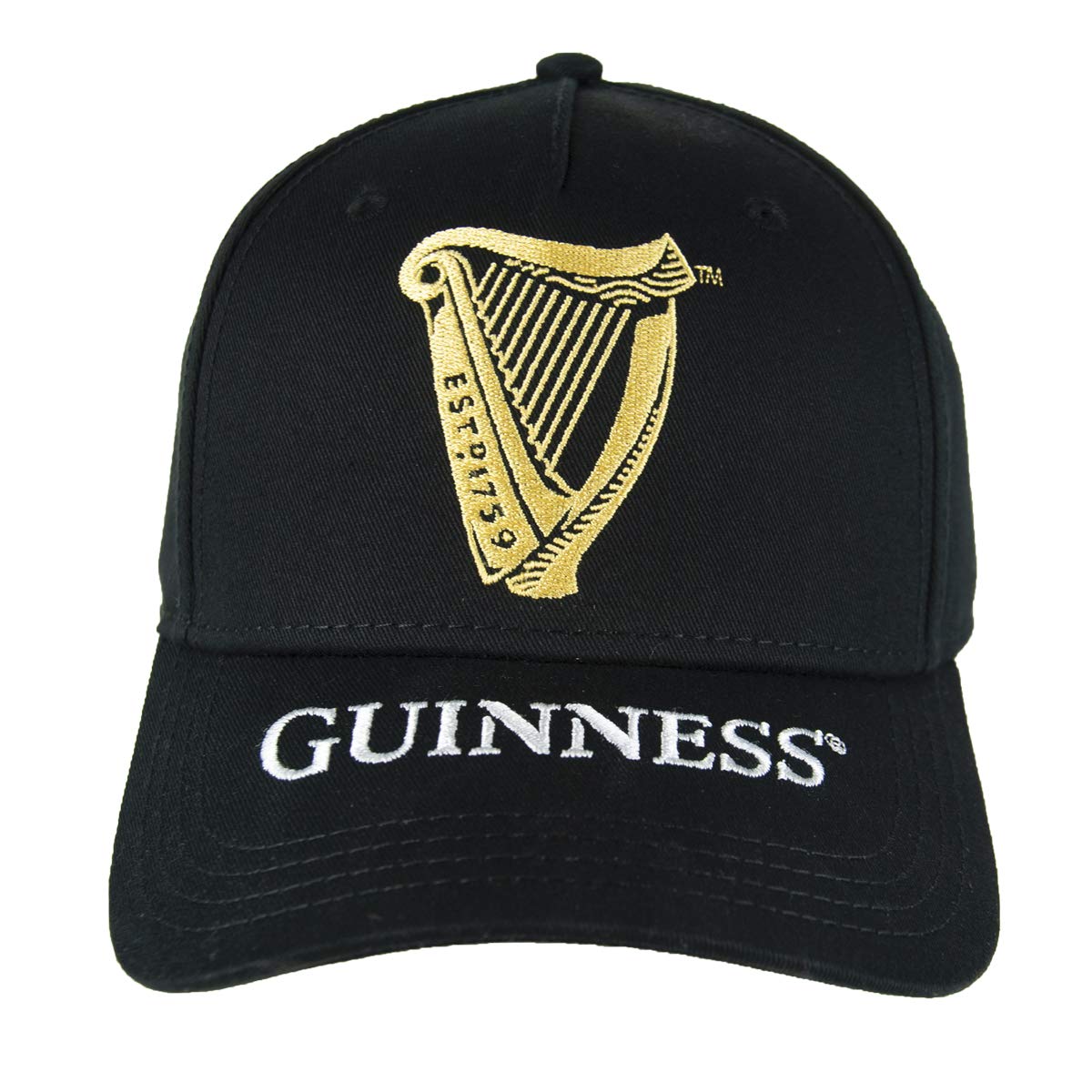 Official Guinness Harp Baseball Cap - Black Adjustable Hat for Men & Women | Perfect for St. Patrick's Day, Pub Outings & Casual Wear