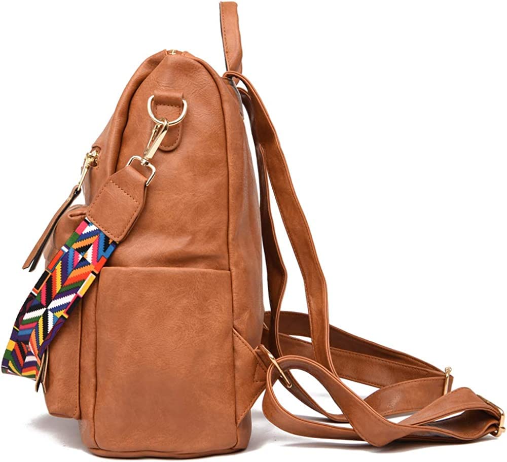 Venomo Unisex Fashion Backpack - Multipurpose Travel Backpack & Shoulder Bag, Durable Polyester Casual Backpack for Men & Women (Tan) - Perfect for Work, School, Hiking & Daily Commute