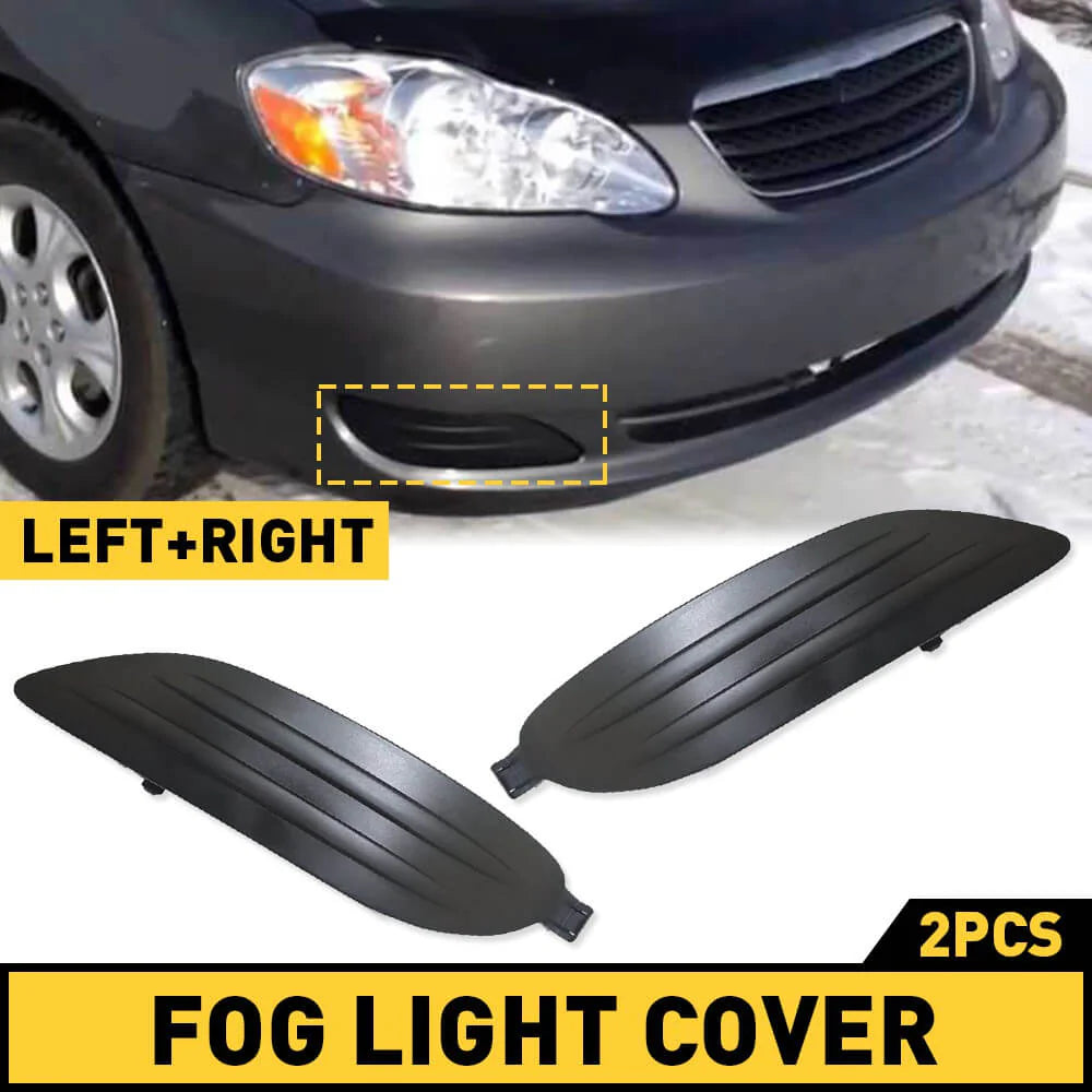 2005-2008 Toyota Corolla Fog Light Cover Set - Durable Replacement Pair for Headlight Protection | Perfect for Night Driving & Off-Road Adventures