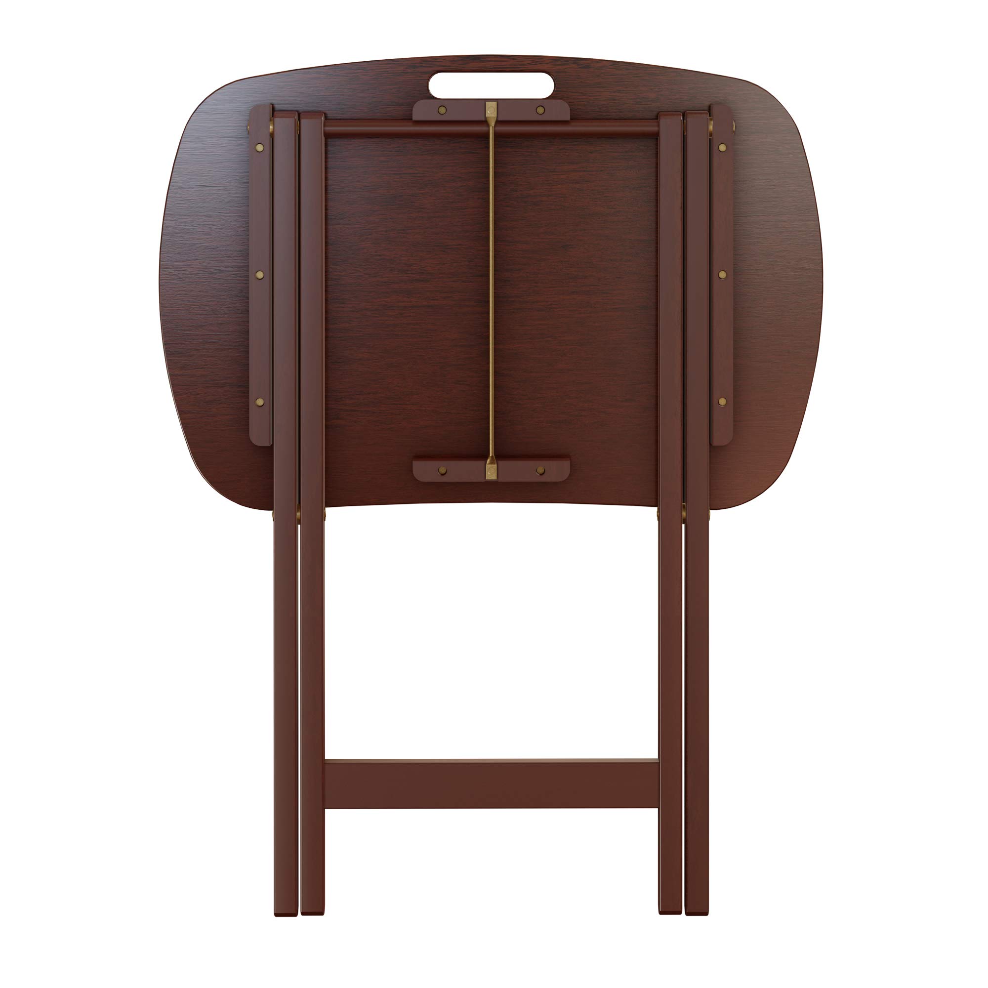 Winsome Lucca Walnut Brown Snack Table - 22.83