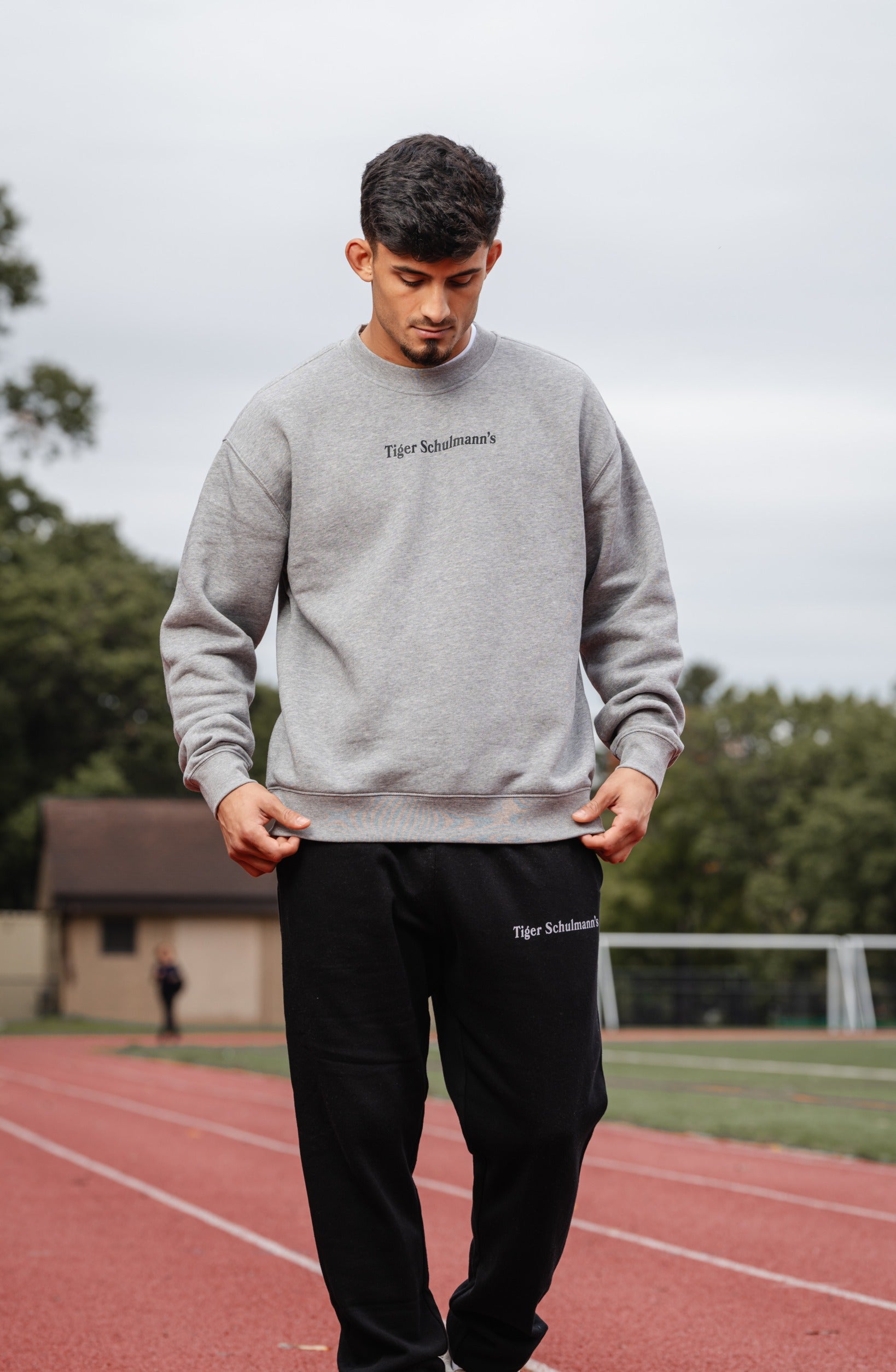 Momentum Crew Heather Gray Sweatshirt - Soft & Comfortable Men's Pullover for Casual Wear, Gym, and Outdoor Activities