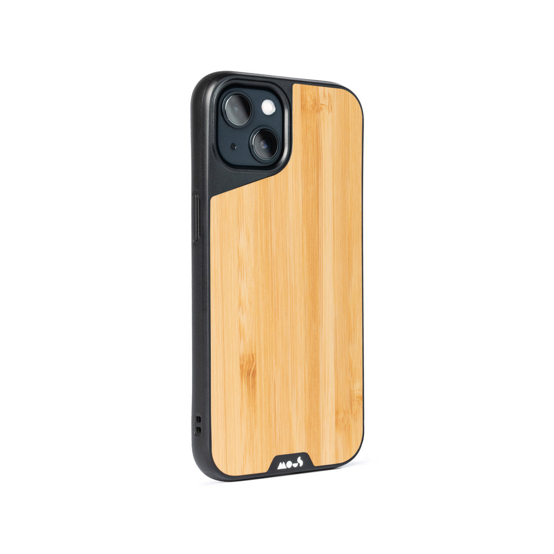 MagSafe® Compatible Bamboo Phone Case for iPhone 13/14/15 Pro Max - Eco-Friendly Slim Protective Cover with Wireless Charging Support | Perfect for Outdoor, Office & Travel Use