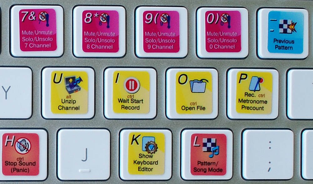 High-Quality FL Studio Keyboard Stickers - Durable Laminated Matte Finish for Computer & Laptop - Perfect for Music Producers & DJs in Home Studios