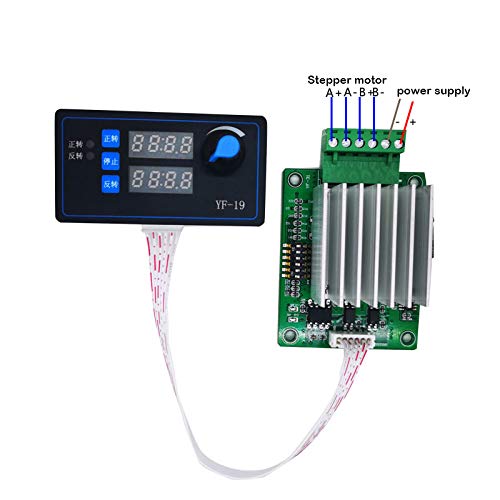 Taidacent 42 57 Stepper Motor Driver Module - Forward/Reverse Control, Programmable PLC Speed Controller for Angle Pulse Motor (Ideal for CNC Machines, 3D Printers & Robotics)