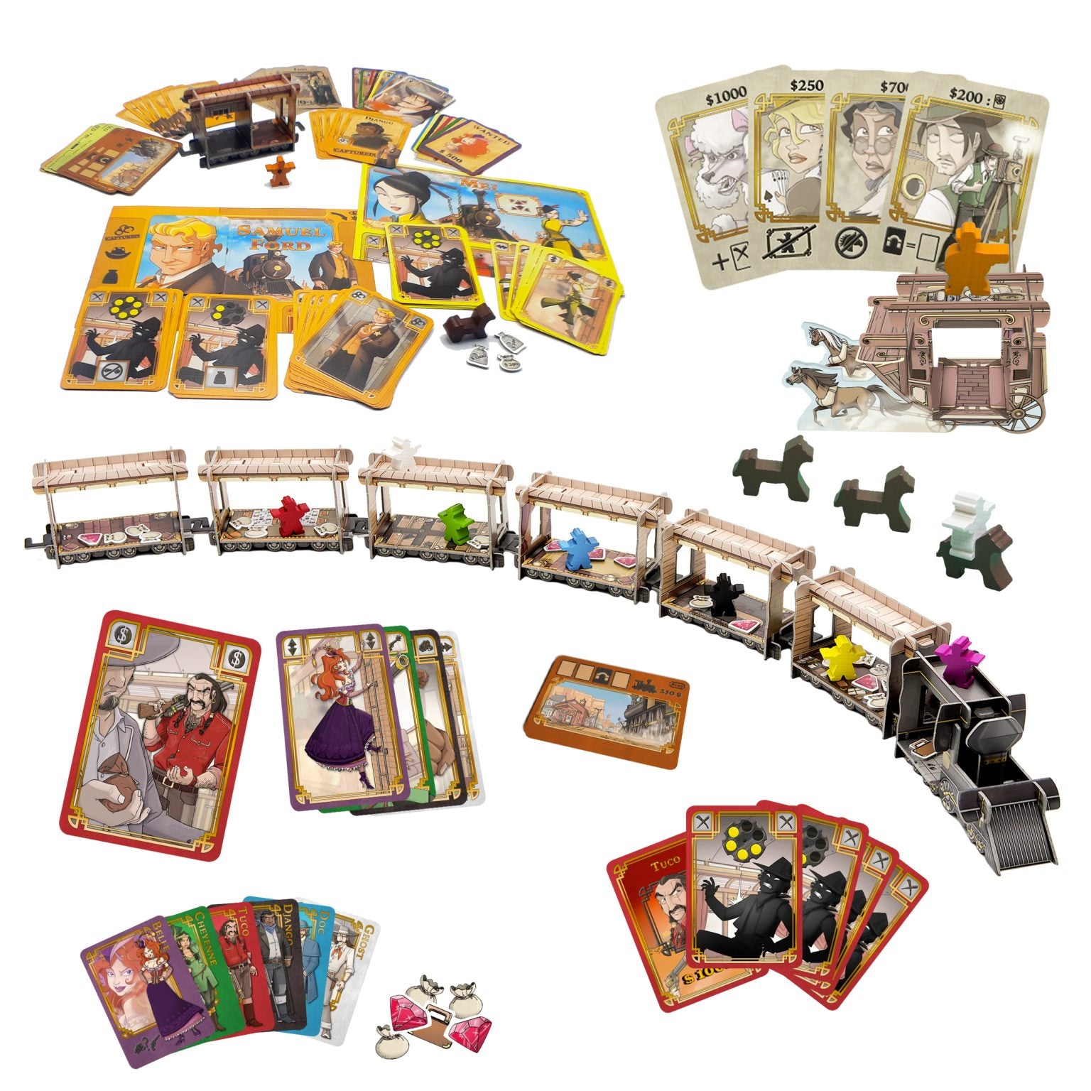 Colt Express Big Box Board Game - Wild West Train Heist Adventure for Family & Friends | Perfect for Game Nights, Parties & Strategy Lovers