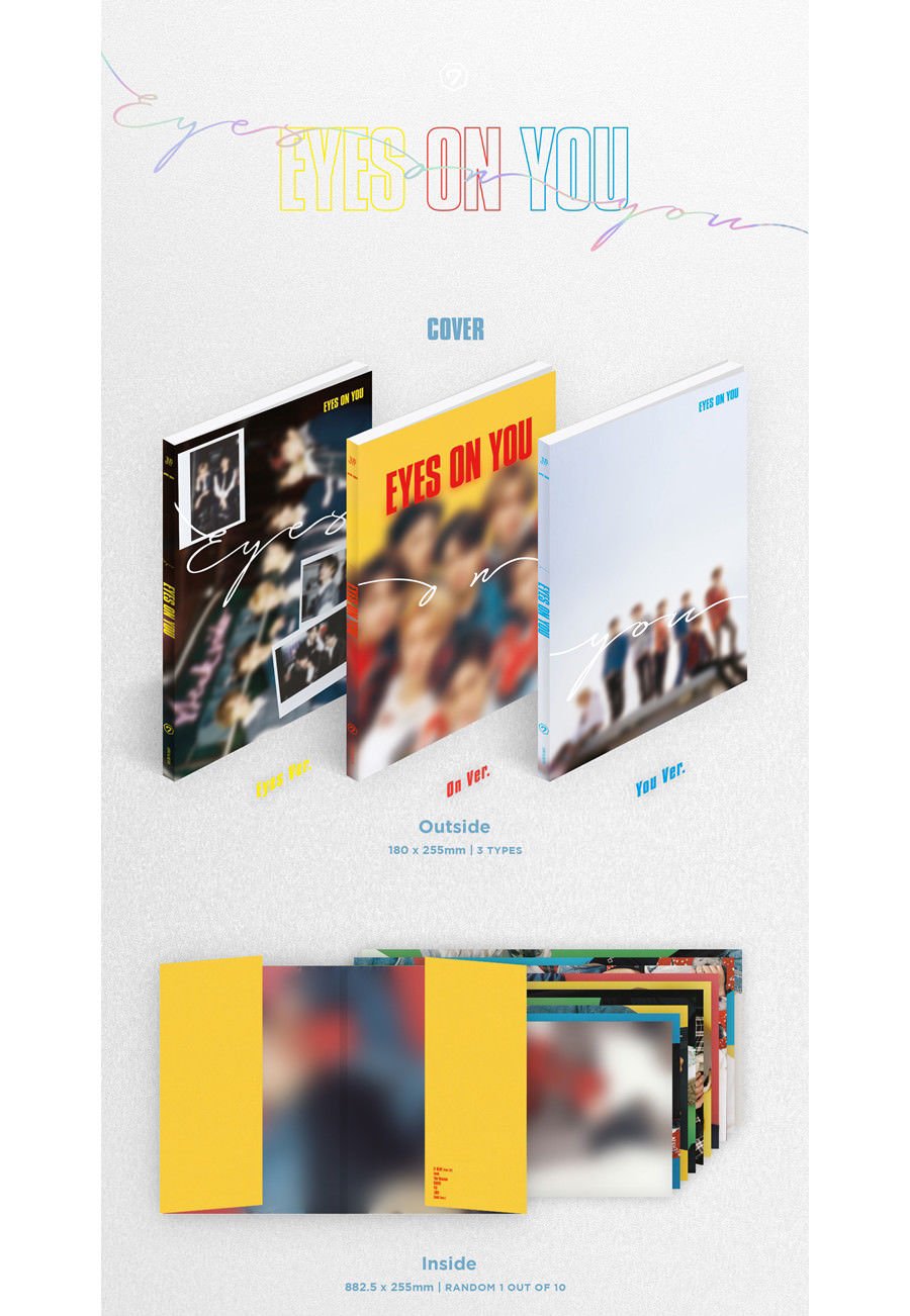 GOT7 [EYES ON YOU] 8th Mini Album Set - 3 Versions with 3CDs, Lyrics Posters, Photo Books & Photo Cards | K-POP Collectors Edition | Perfect for K-POP Fans, Gift Giving & Music Collections