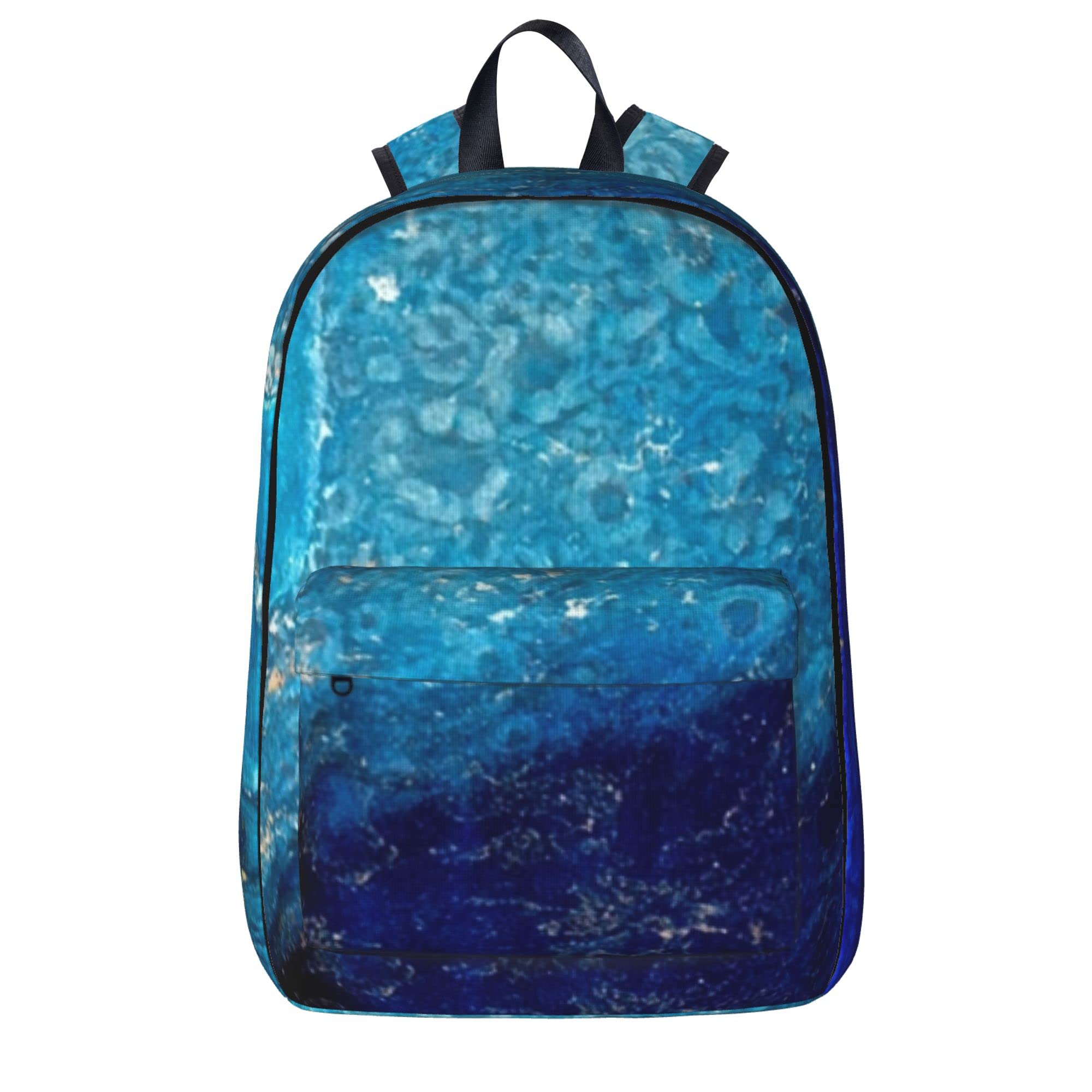 Lightweight Anti-Theft Backpack for Travel, School & Hiking - Tie Dye Blue