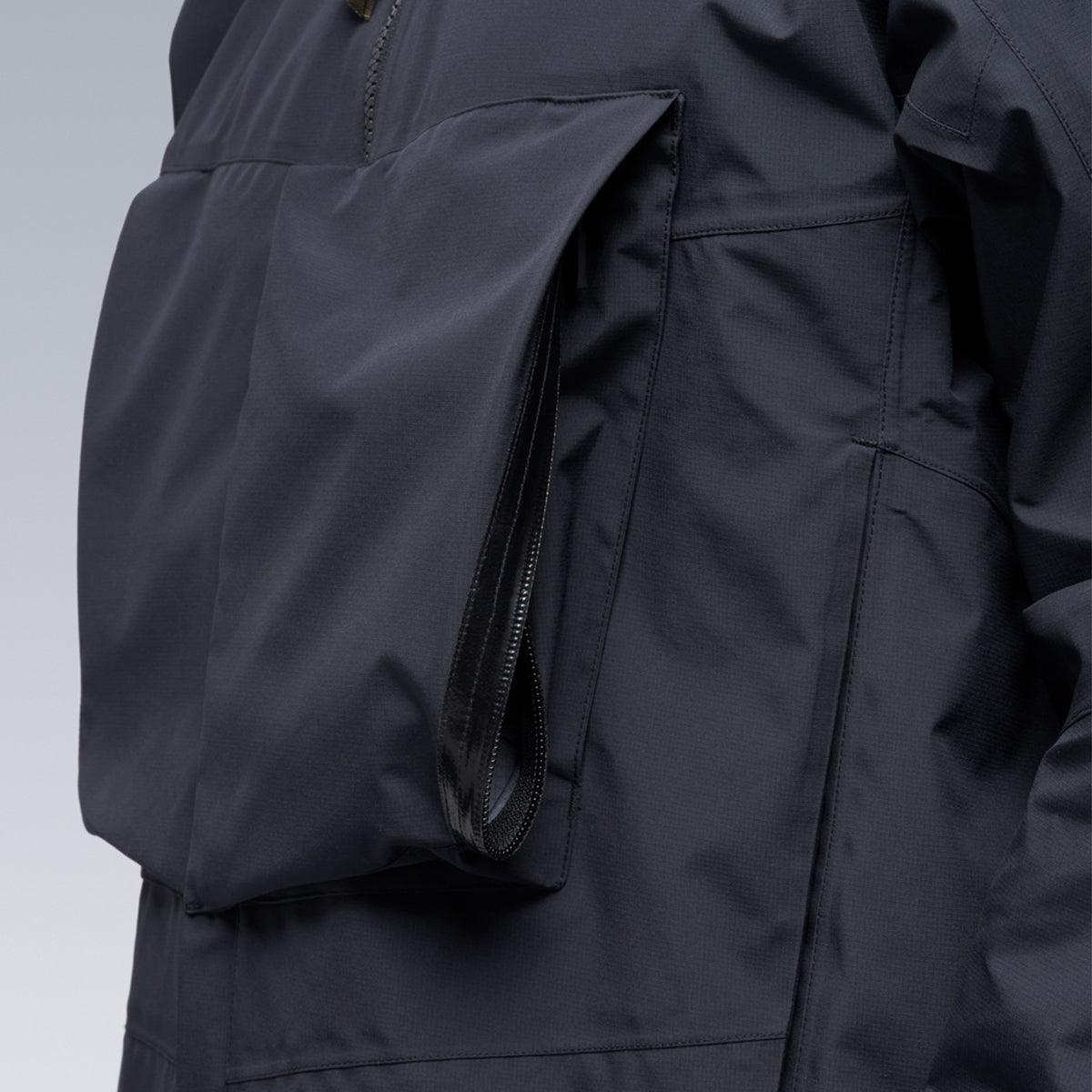ACRONYM J96-GT Black Waterproof Windproof Jacket - High-Performance Streetwear for Urban Commuting & Outdoor Adventures