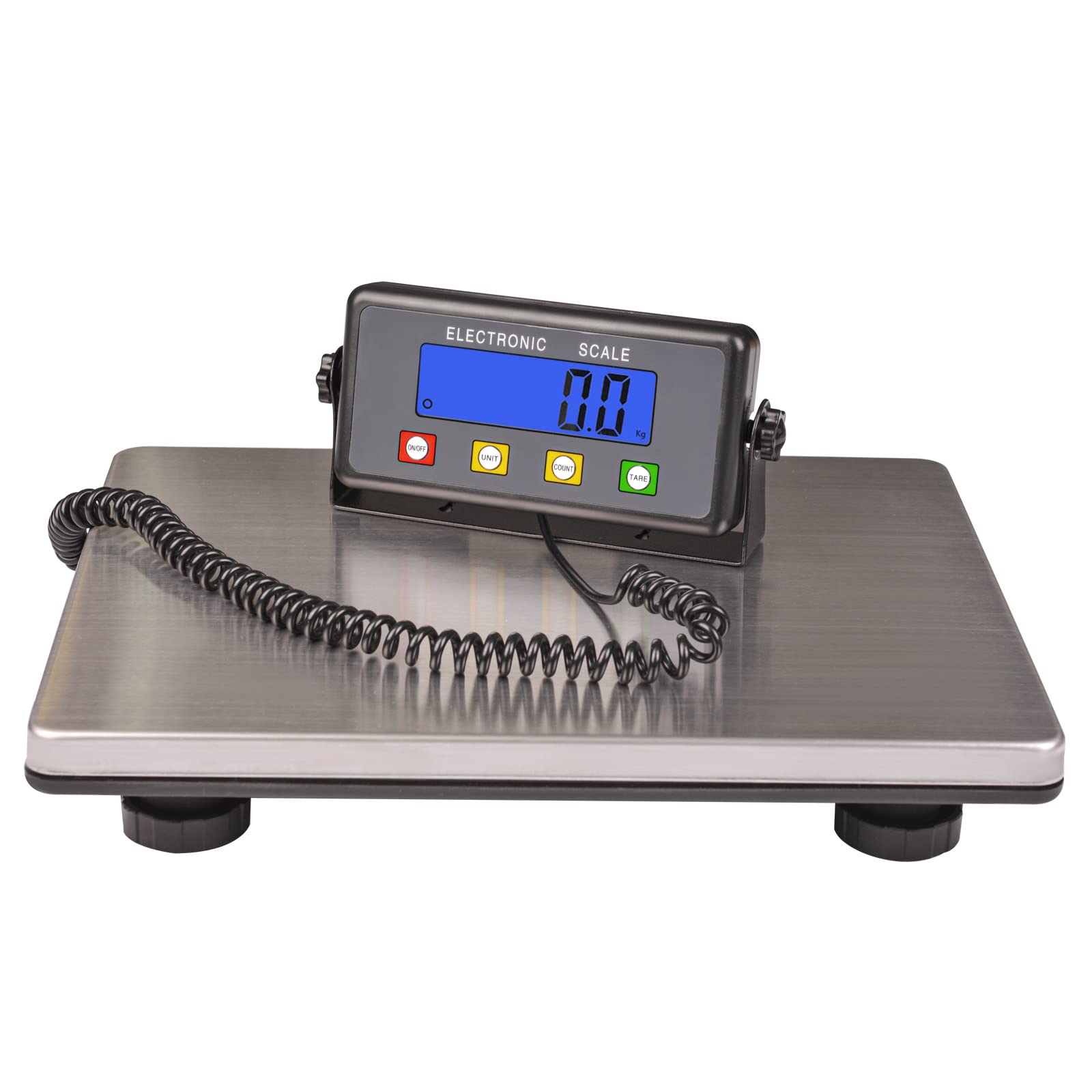 SurmountWay 440lbs Heavy Duty Digital Shipping Scale - 15.3 x 11.8 Inch Large Platform Postal Scale with Tare/Count/LCD Display - Industrial Scale for Weighing Packages, Luggage, Mail & Floor Items - Perfect for Warehouses, Post Offices & Home Shipping