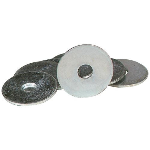 Hillman 1/4 Inch Zinc-Plated Steel Fender Washers - 100 Pack for Automotive, Marine & DIY Projects - Rust-Resistant Hardware for Vehicle Repair & Construction