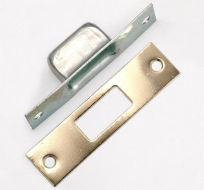 1005 Zinc & Brass Box Strike & Plate - Heavy Duty Door Hardware for Enhanced Security | Perfect for Residential & Commercial Doors