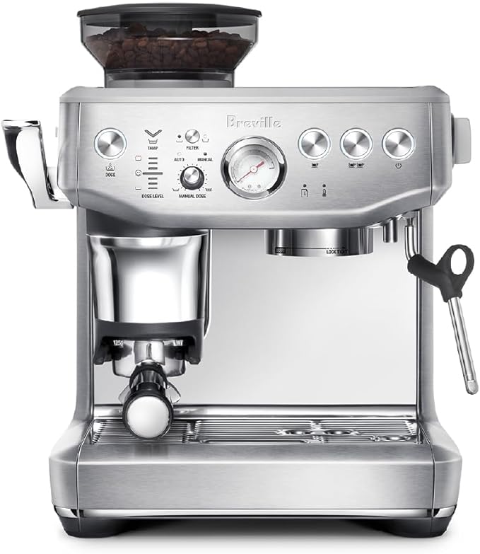 Breville The Barista Express Impress Espresso Machine - Brushed Stainless Steel | Home Barista Coffee Maker for Latte, Cappuccino & Americano | Perfect for Kitchen, Office & Coffee Shop Use