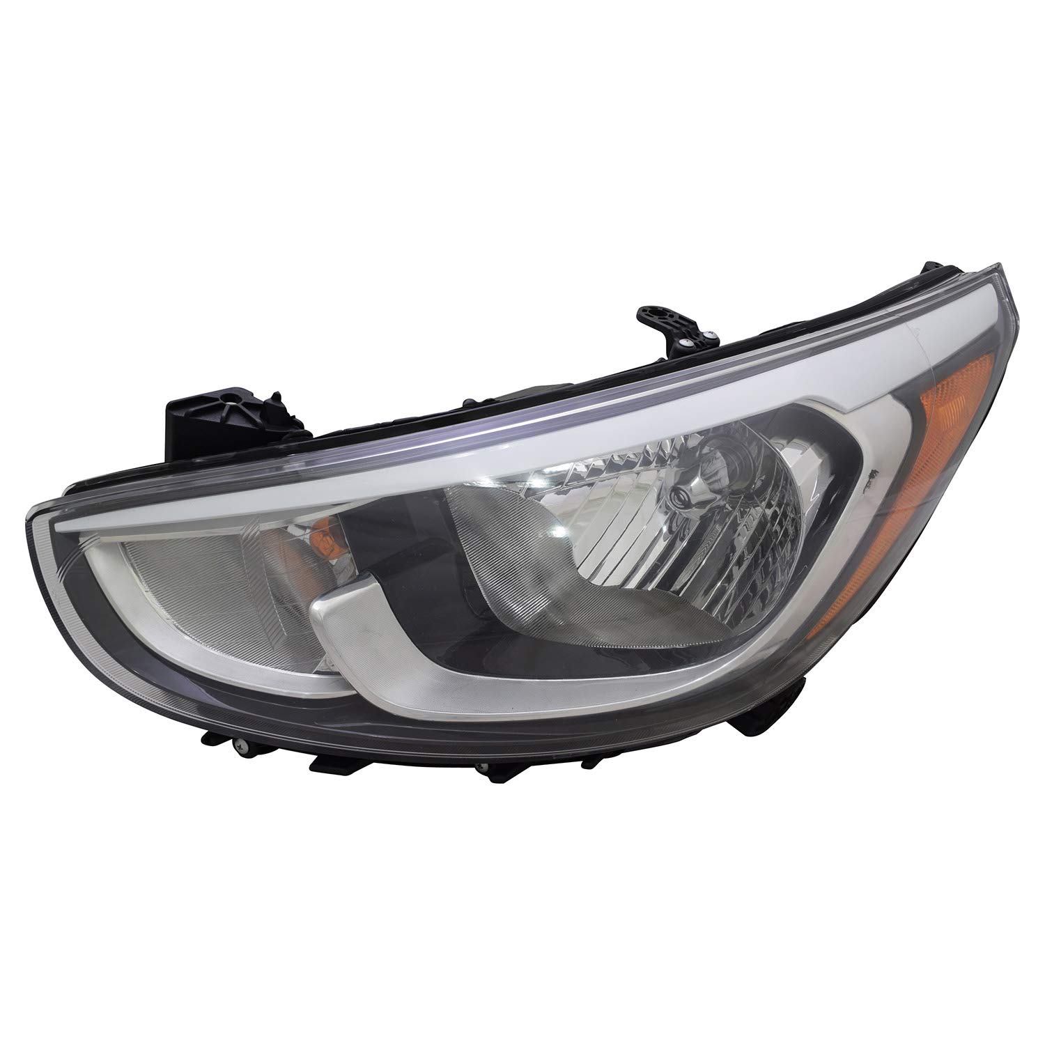 TYC 20-9718-00-1 Left Headlight Replacement for Hyundai Accent 2012-2017 - Perfect for Night Driving & Enhanced Visibility