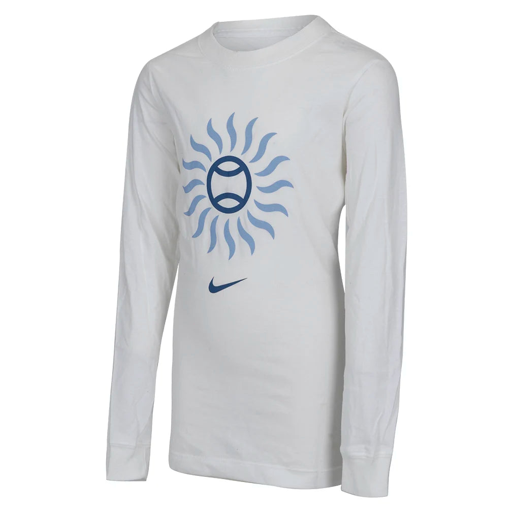 Boys' Cotton Long Sleeve Tennis Shirt - Breathable & Comfortable Athletic Top for Kids - Perfect for Tennis, School & Casual Wear