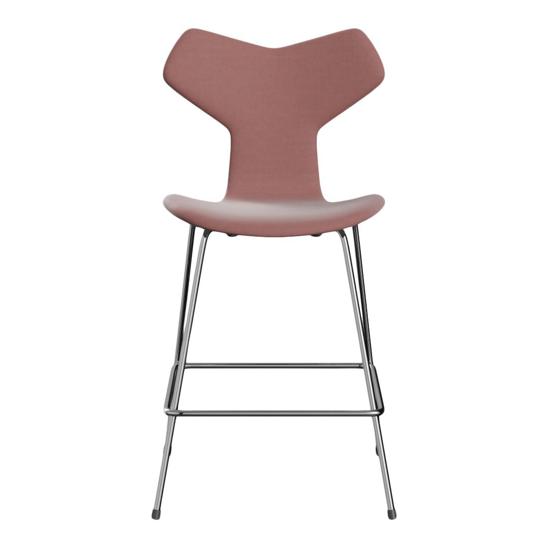 Premium Grand Prix Counter Chair 3138 - Fully Upholstered Bar Stool with Back Support for Kitchen Island, Breakfast Nook & Home Bar Seating