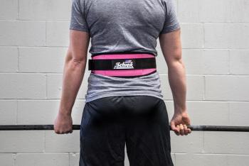 Schiek 2004 Pink Weight Lifting Belt for Women - Powerlifting & CrossFit Gym Workout Accessory - Ideal for Deadlifts, Squats & Strength Training