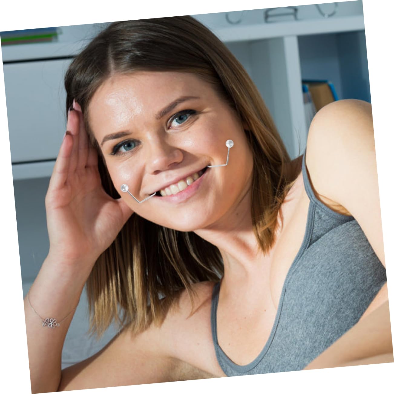 Dimples Maker for Cheeks - Metal Dimples Exerciser Set (2pcs) for Facial Muscle Training & Natural Dimple Enhancement | Perfect for Daily Facial Workouts & Beauty Routine