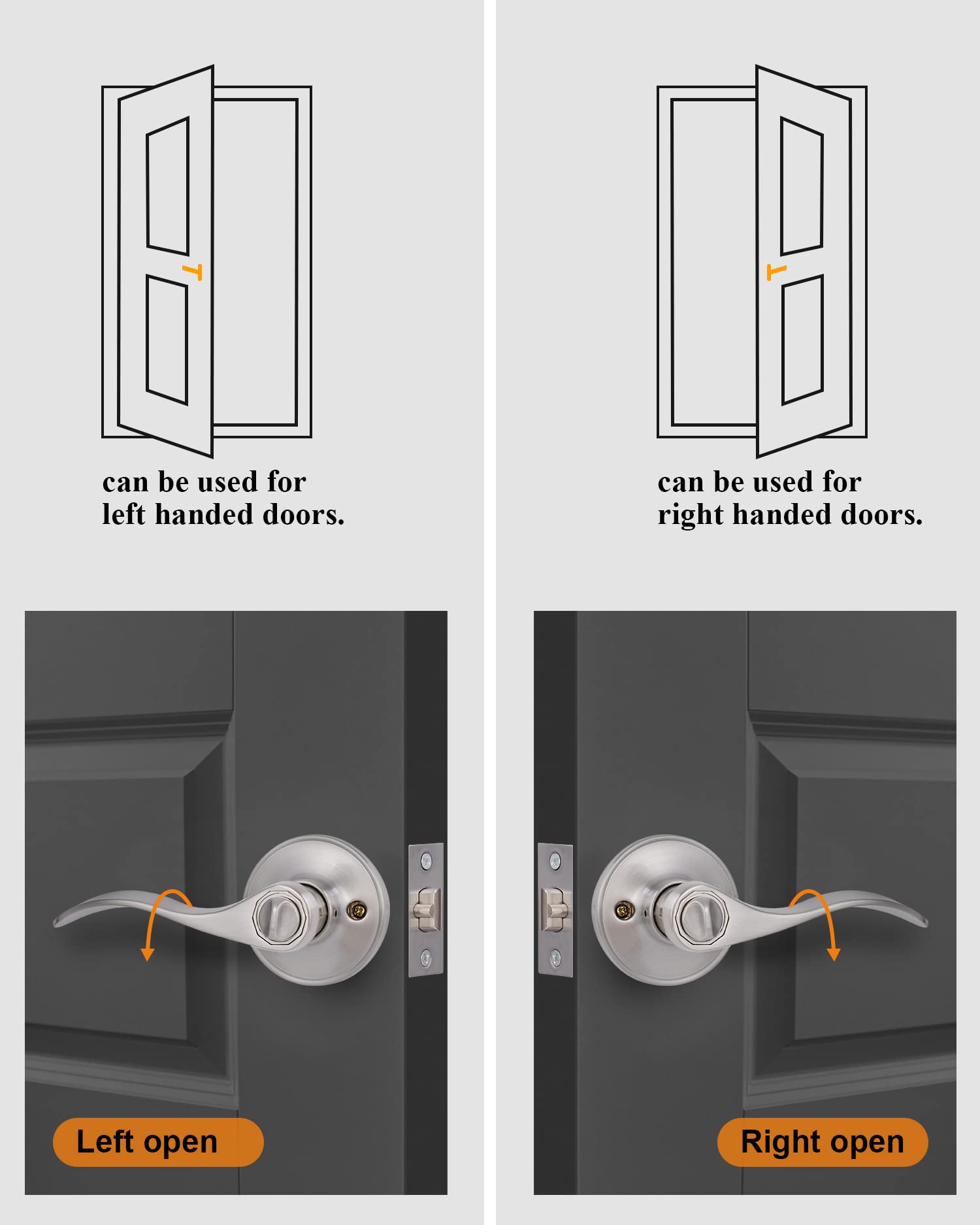Keyed Alike Front Door Lever Lockset with Single Cylinder Deadbolt - Exterior Door Knob with Lock & Deadbolt in Satin Nickel Finish | Secure Your Home, Office or Rental Property Entrance