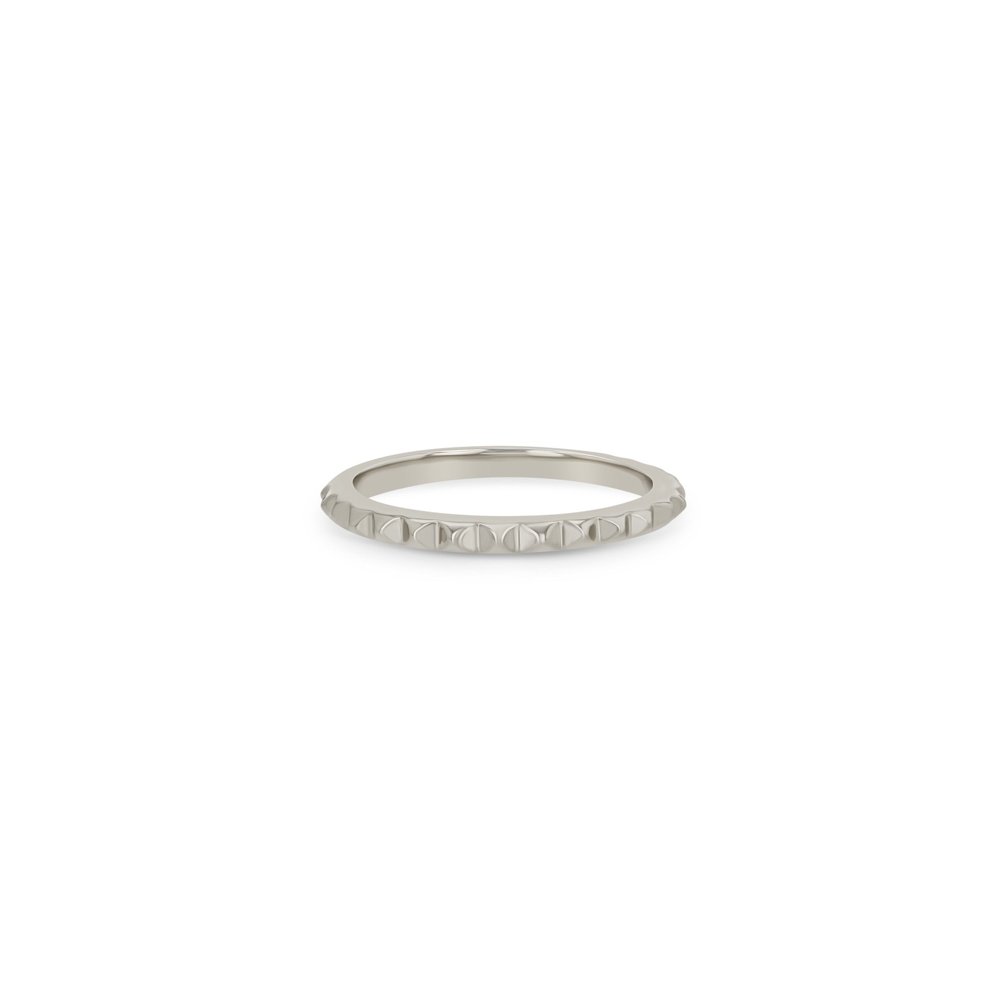 14K Gold Spike Eternity Ring for Women - Dainty Stackable Wedding Band, Anniversary Gift - Perfect for Everyday Wear & Special Occasions