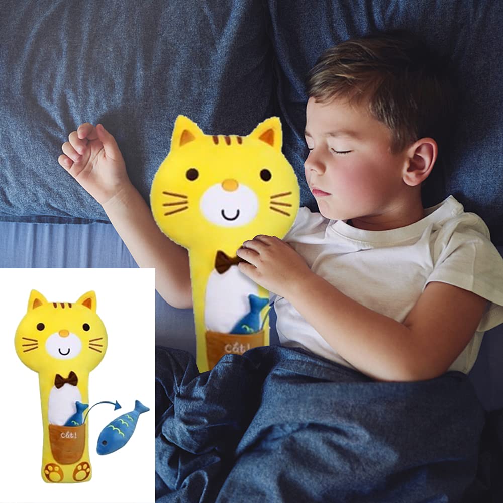**Soft Car Seat Belt Cover with Cute Cartoon Design - Adjustable Shoulder Strap Cushion for Head & Neck Support - Comfortable Safety Belt Protector for Long Drives & Travel (Cat Theme)**    *(Perfect for Road Trips, Commuting, and Daily Comfort - Ideal for Kids & Adults!)*