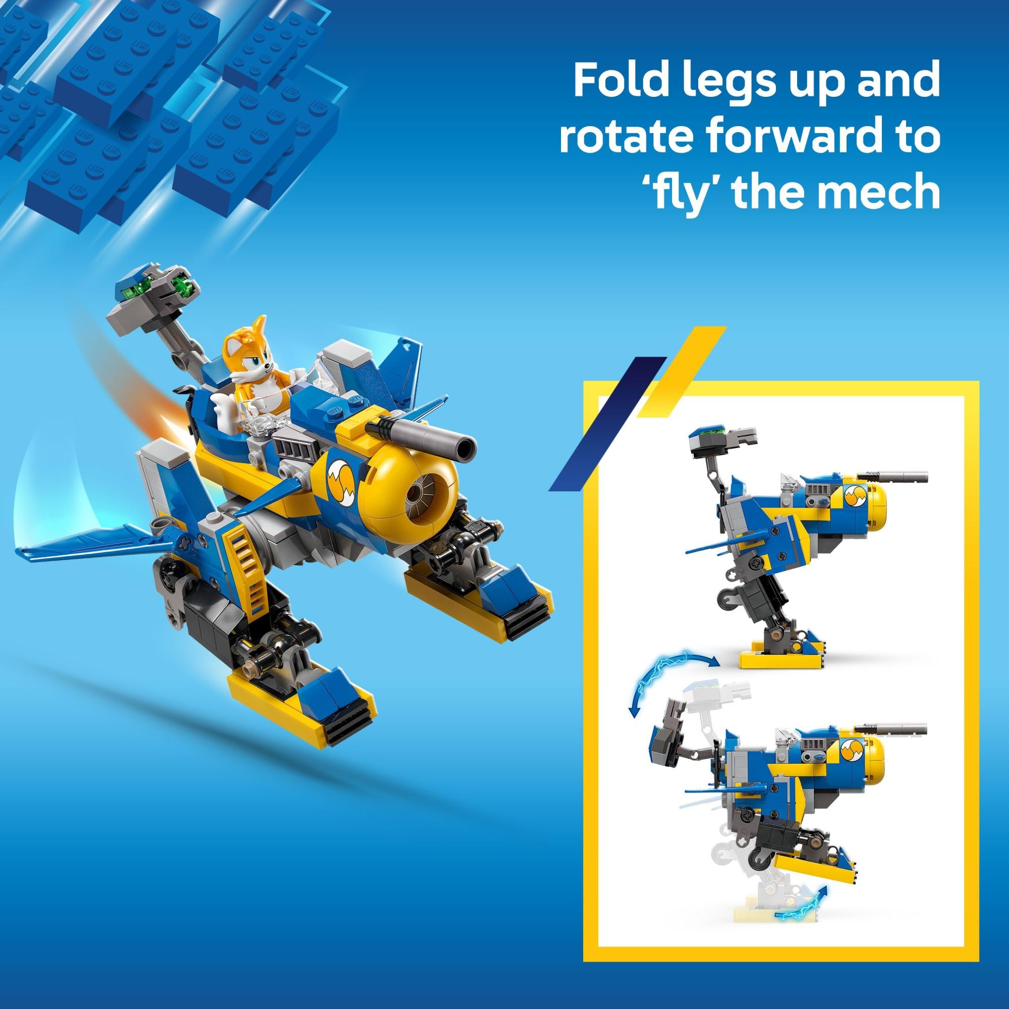 LEGO Sonic The Hedgehog Cyclone vs. Metal Sonic Building Set - 77002 | Kids Construction Toy for Boys & Girls Ages 8+ | Includes Mech Suit, Metal Sonic & Tails Minifigures | Creative Play & STEM Learning | Perfect Birthday Gift for Sonic Fans | Great for Pretend Battles & Collectible Display