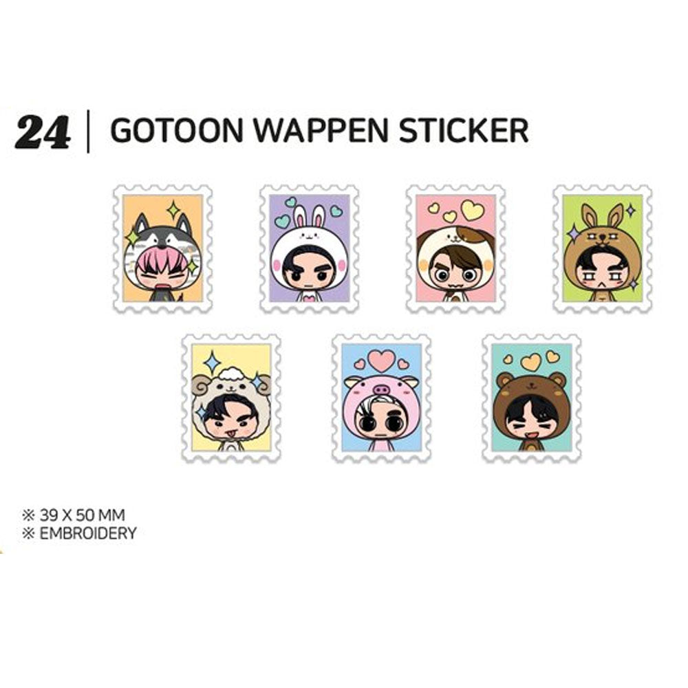 GOT7 Official GOTOON Summer Store Wappen Sticker - Kpop Merchandise for Fans, Albums, Laptops & DIY Scrapbooking