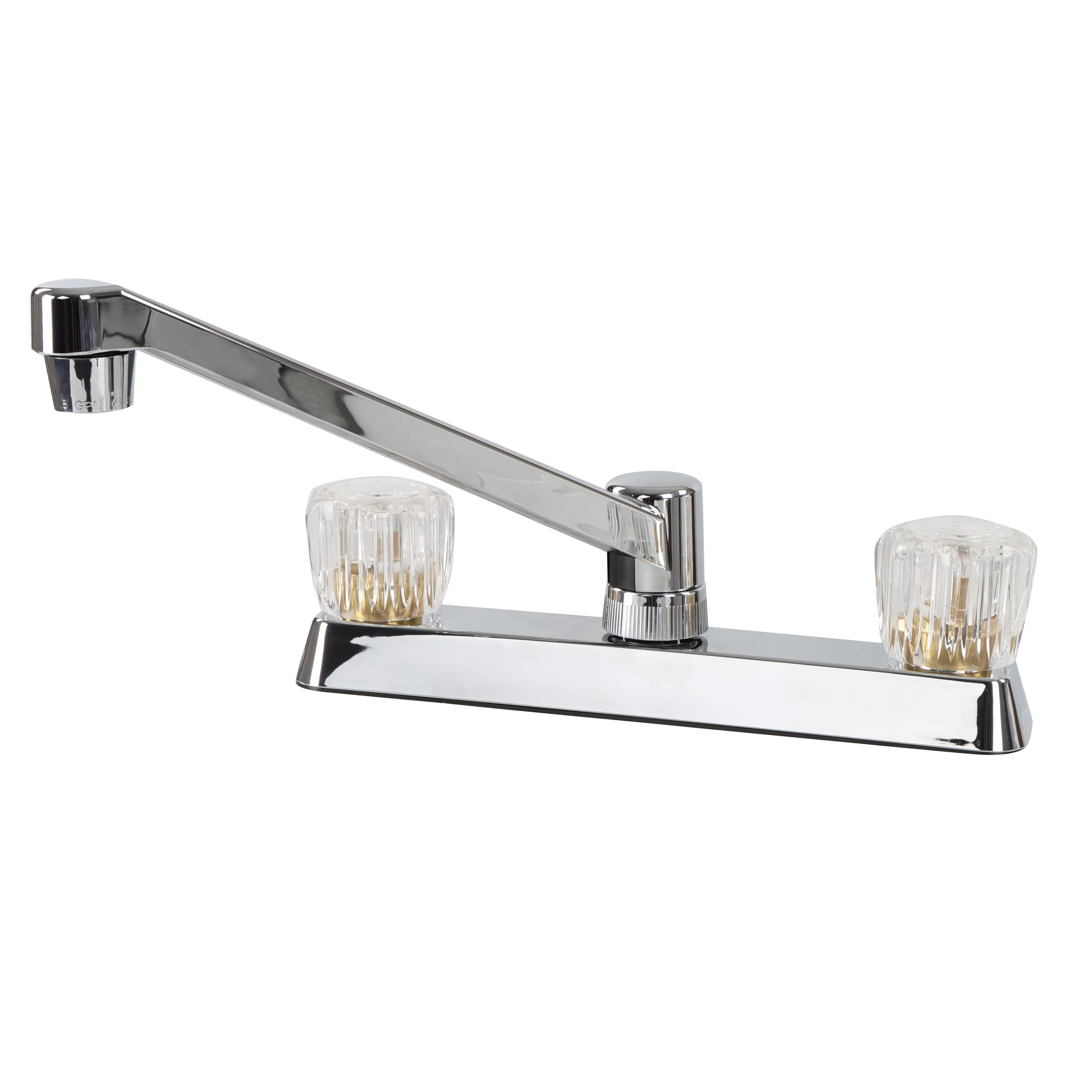 Empire Faucets RV Kitchen Faucet - Chrome Centerset Swivel Spout with Dual Crystal Handles for Small Spaces | Perfect for Tiny Homes, Campers & Petite Kitchens