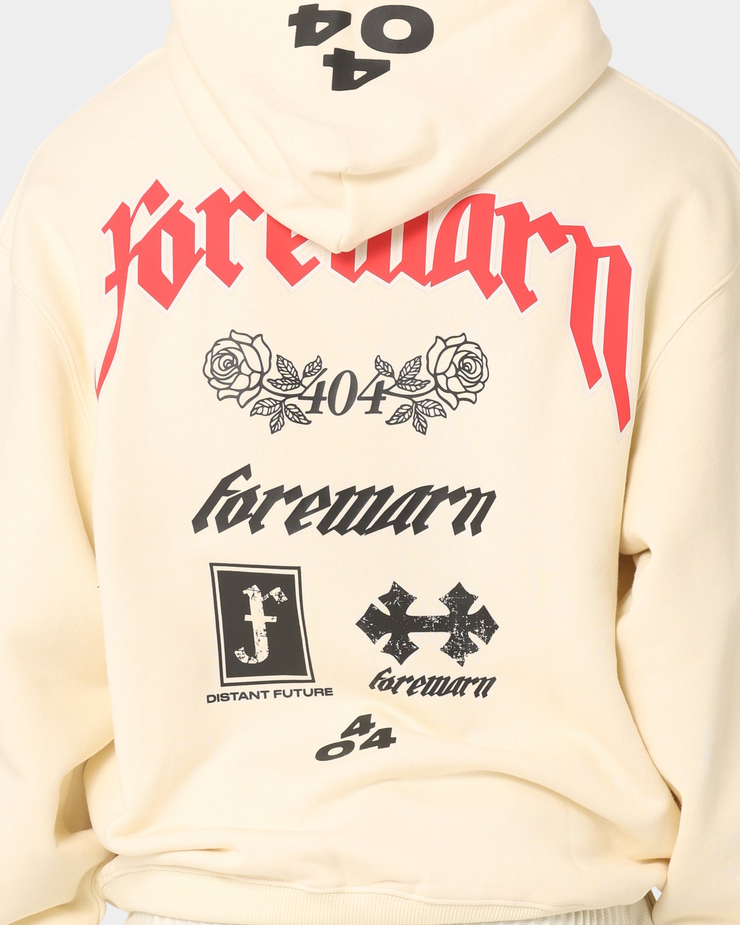 404 Forewarn Hoodie Off White - Stylish Unisex Pullover for Streetwear & Urban Fashion | Perfect for Casual Outfits, Gym, and Outdoor Activities