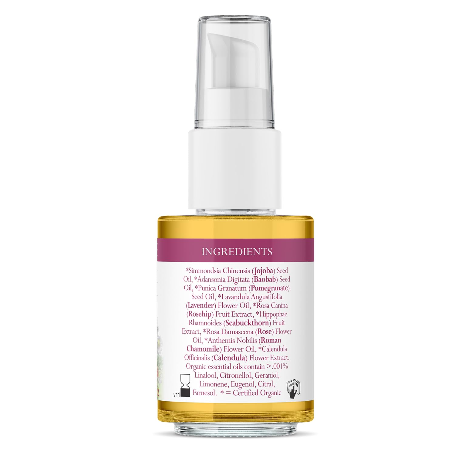 **Badger Rose Face Oil - 100% Organic Moisturizer with Jojoba & Rose Oil, Vegan Antioxidant-Rich Facial Oil for Dry & Sensitive Skin, 1 fl oz Glass Bottle - Perfect for Nighttime Hydration & Daily Skincare Routine**
