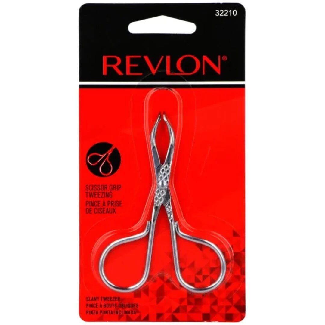 Revlon Facial Hair Remover Tweezers - 1 Piece - Precise & Painless Hair Removal for Eyebrows, Upper Lip & Chin - Perfect for Home & Travel Use