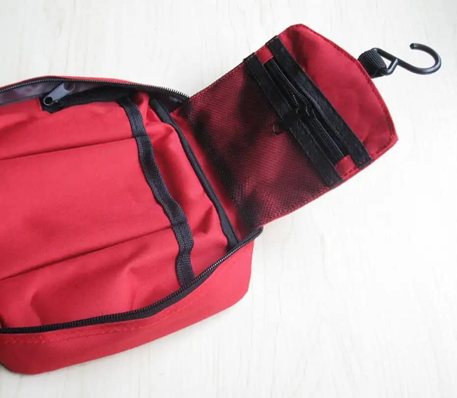 Hanging Travel Toiletry Bag for Women - Waterproof Cosmetic Organizer with Multiple Pockets, Makeup Storage Case for Bathroom, Gym, Camping & Vacation (Multi-Colored)