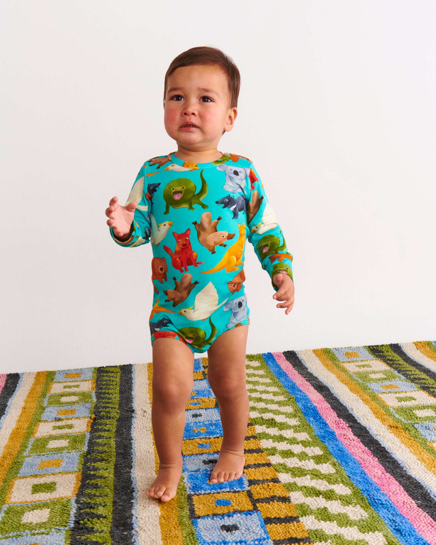 Organic Cotton Long Sleeve Romper for Babies - Soft & Comfortable One-Piece Outfit - Perfect for Playtime, Family Photos & Cozy Home Wear