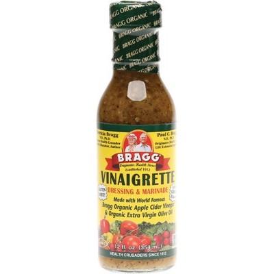 Organic Apple Cider Vinegar Salad Dressing - BRAGG Healthy Vinaigrette, 12oz (354ml) - Gluten-Free, Non-GMO, Vegan - Perfect for Salads, Marinades & Healthy Recipes