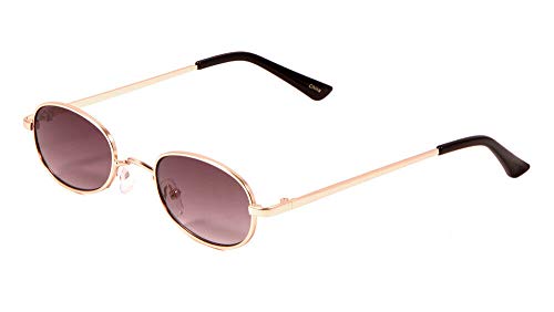 Gold Metallic & Black Frame - Black Gradient Lenses