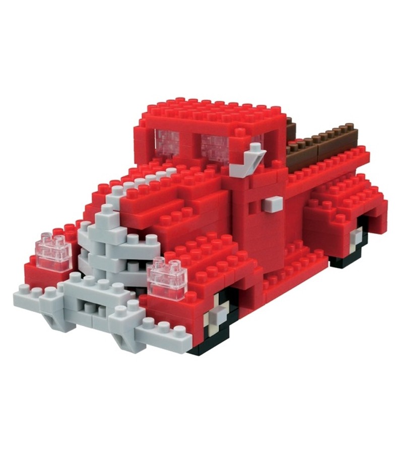 Nanoblock Pickup Truck Building Kit - NBH 073 - Miniature Model Car for Adults & Teens - Creative DIY Toy for Office Desk Decor, Gift Ideas & Collectors