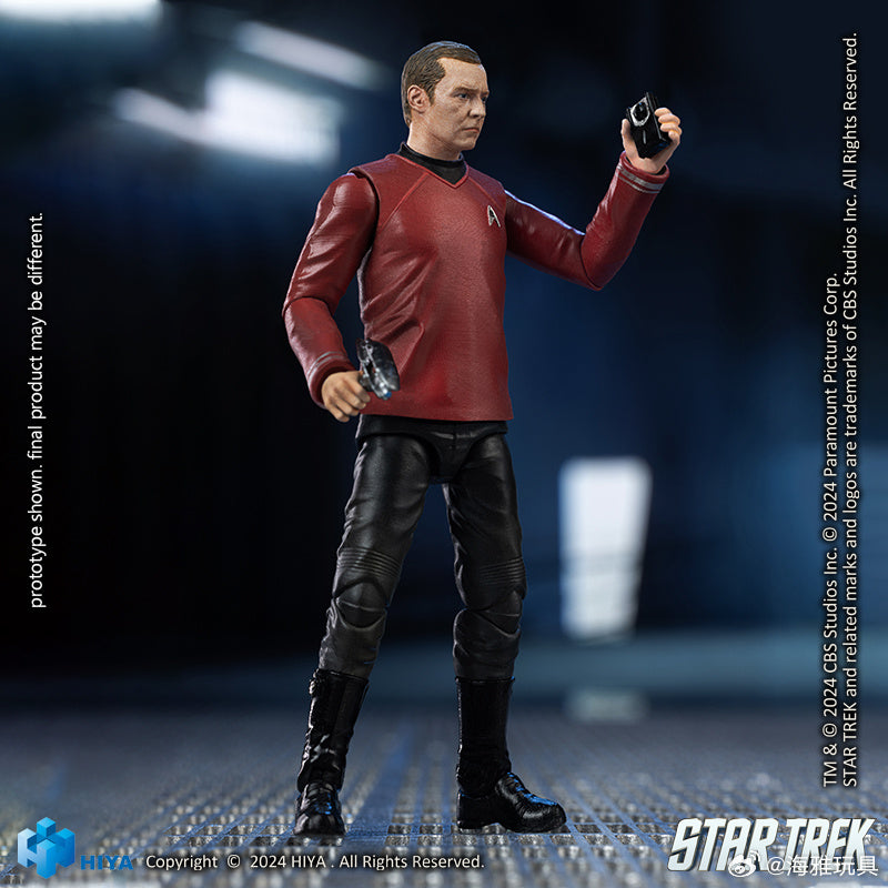 1/18 HIYA 4-Inch Action Figure - Exquisite Mini Series STAR TREK 2009 Scotty Collectible Toy | Perfect for Display, Gifts & Star Trek Fans