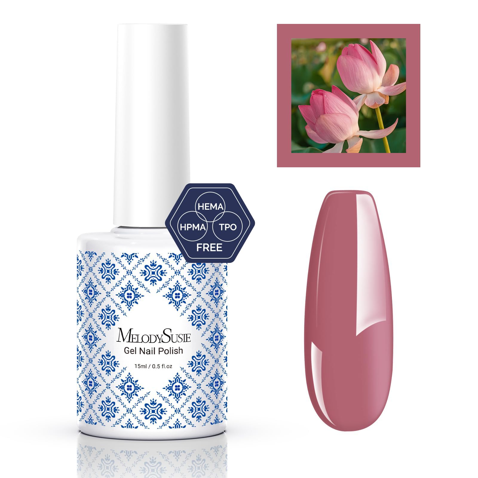 MelodySusie Fleurwee HEMA-Free Plant-Based Gel Nail Polish Set - 21 Non-Toxic Pink & Purple Soak Off UV LED Gel Colors for Long Lasting Manicure | DIY Home Nail Art & Salon Professional Use | Perfect Gift for Women