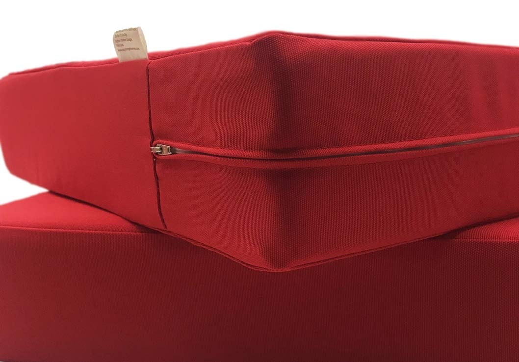 Premium Waterproof Outdoor Chair Cushion Covers - Lava Red (22